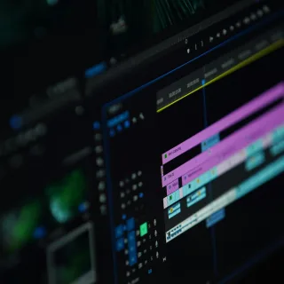 a close up of a computer screen with a bar chart on it