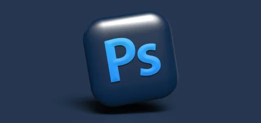 a blue square object with the letter p on it