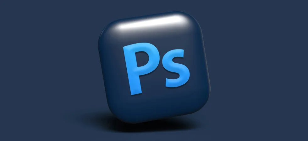 a blue square object with the letter p on it