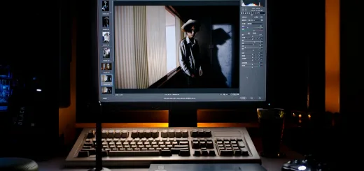 black flat screen computer monitor