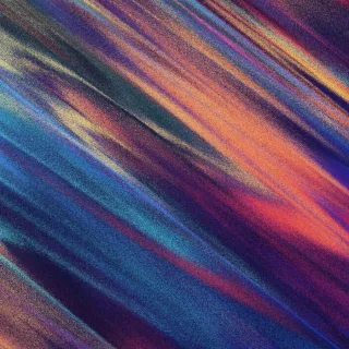 an abstract painting of multicolored lines