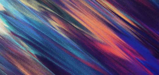 an abstract painting of multicolored lines